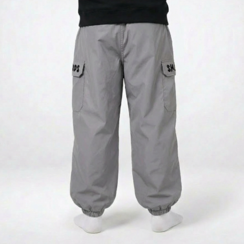 Shards Grey Baggy Snow Pants