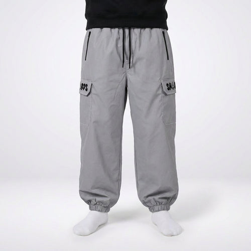 Shards Grey Baggy Snow Pants